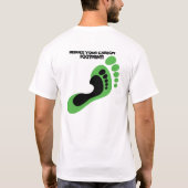 Verminder uw t-shirt voor koolstofvoetafdruk (Achterkant)