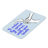 Verminder verspreiding van ziektekiemen, was handm magneet (Linkerzijde)