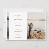 Verminderd door foto Bruiloft Kaart (Voorkant)