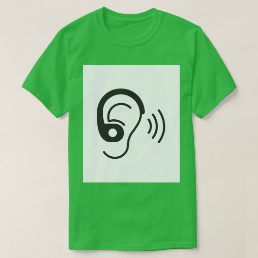Verminderd gehoor 2 t-shirt (Design voorkant)