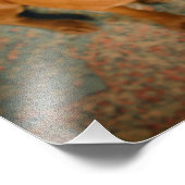 Verminderde chocolaat Lab Pit Mix Dog Foto Afdruk (Hoek)