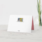 Verminderde Japanse abrikozenbloem Bedankkaart (Achterkant)