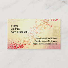 Verminderde liefdesharten visitekaartje