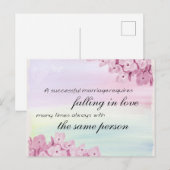 Verminderde liefdesquote briefkaart (Voorkant / Achterkant)