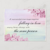 Verminderde liefdesquote briefkaart (Voorkant)