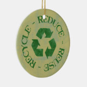 Verminderde onderdruk Hergebruik Recyclen Keramisch Ornament (Rechts)