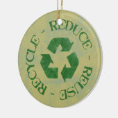 Verminderde onderdruk Hergebruik Recyclen Keramisch Ornament (Links)