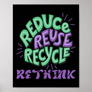 Verminderen Hergebruik Recyclen Herdenken Fun Recy Poster