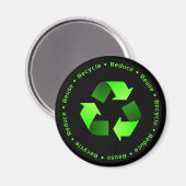 Verminderen, hergebruiken, Recyclen magneet (Voorkant / Achterkant)