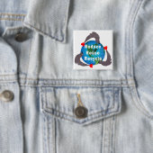 Verminderen Hergebruiken Recyclen Vierkante Button 5,1 Cm (In situ)