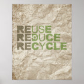 VERMINDEREN VAN DE REUSE RECYCLEN - POSTER (Voorkant)