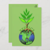 Verminderen van Recyclen ontspanning Briefkaart (Voorkant / Achterkant)