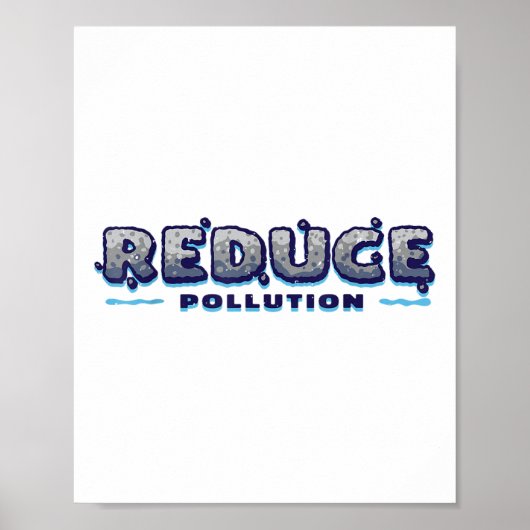Vermindering van vervuiling, milieubewustzijn, mil poster (Voorkant)