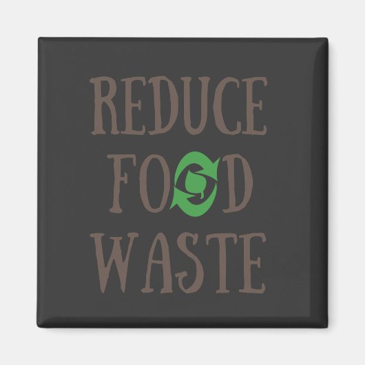 vermindering van voedselafval magneet (Voorkant)