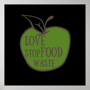 vermindering van voedselafval poster