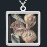 Verminderingen van het Zee Zilver Vergulden Ketting<br><div class="desc">Deze kunstdruk toont de mooiste dingen in de natuur in de oceaan. Vind alle verschillende soorten het leven van het zee in dit afbeelding met inbegrip van een Verrekijker,  Zand Dollars,  en Reefs die diep in het zee worden begraven. Dit collectie is een must voor je volgende Zazzle producten.</div>