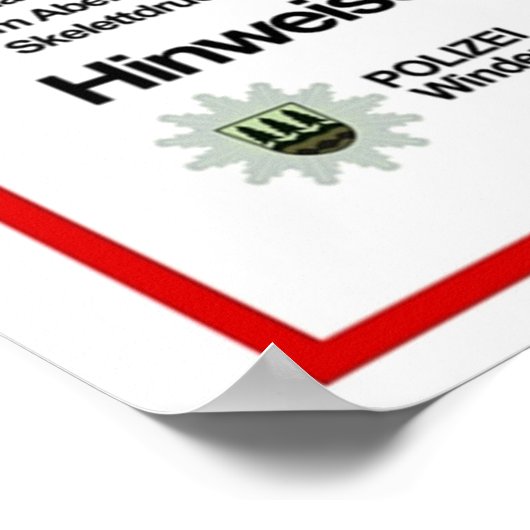 Vermisst Mikkel Nielsen Poster (Hoek)