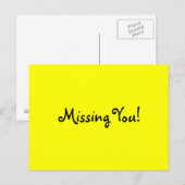 Vermist je! briefkaart (Voorkant / Achterkant)