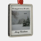 Vermist je in de kerst van Miles-Merry Metalen Ornament (Rechts)