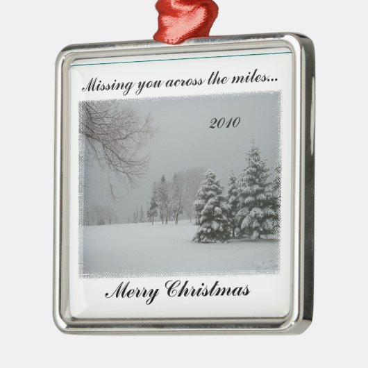 Vermist je in de kerst van Miles-Merry Metalen Ornament (Links)