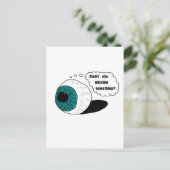 Vermist je ogen niet iets? briefkaart (Staand voorkant)