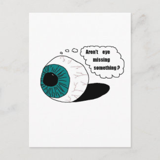 Vermist je ogen niet iets? briefkaart