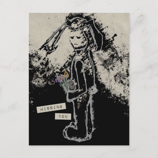 vermist je sinibunny briefkaart (Voorkant)