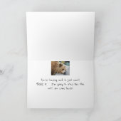 Vermist Je verlaat Sad Beer Humor Kaart (Binnen)