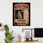 Vermist Persoon Spook Halloween Poster (Thuiskantoor)
