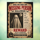 Vermist Persoon Spook Halloween Raamsticker (Vel 3)