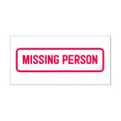 Vermist persoon - Zelfinktkantoorstempel Zelfinktende Stempel (Design)