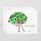 Vermist u, boomhuis briefkaart (Voorkant / Achterkant)