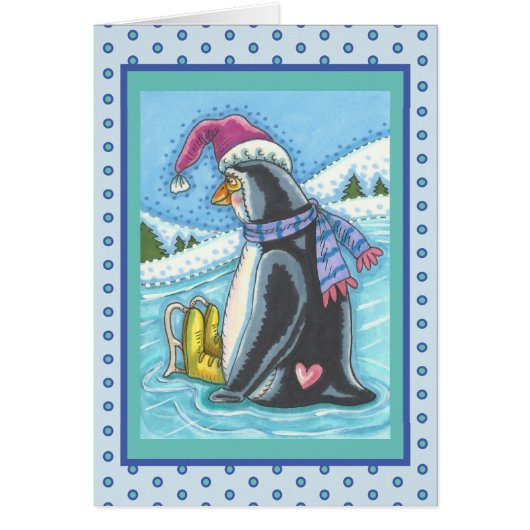 VERMIST U LANGDURIG PENGUIN HOLIDAY GREETCARD V (Voorkant)