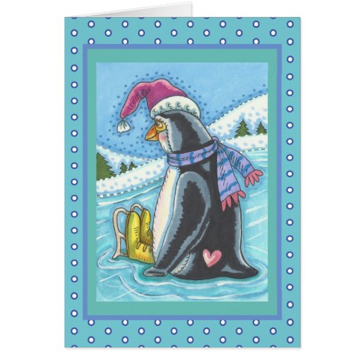 VERMIST U LANGDURIG PENGUIN HOLIDAY GREETCARD V (Voorkant)