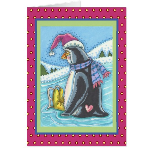 VERMIST U LANGDURIG PENGUIN HOLIDAY GREETCARD V (Voorkant)