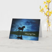 Vermist u met paarden en sterren kaart (Gele Bloem)