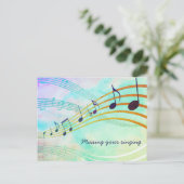 VERMIST UW ZINGENDE  AQUA-muziekstations Briefkaart (Staand voorkant)