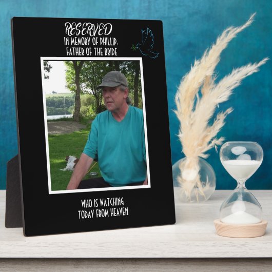 Vermiste geliefde trouwmonument fotoplaat (Zijkant)