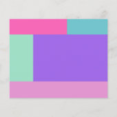 Vermiste Hond Modern Kleurrijk Foto Poster Flyer (Achterkant)