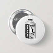 Vermiste Liberty Milk Carton Ronde Button 5,7 Cm (Voorkant /achterkant)