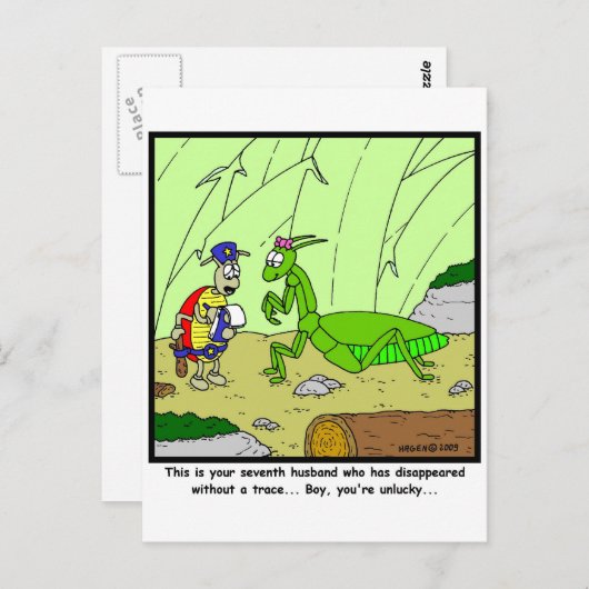 vermiste man briefkaart (Voorkant / Achterkant)