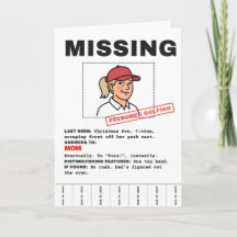 Vermiste Moeder, Vermoedelijk Golfend: Gepersonali