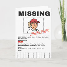 Vermiste Moeder, Vermoedelijk Golfend: Persoonlijk