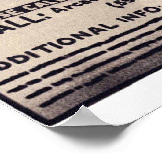 Vermiste Rachel Amber Poster (Hoek)