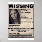 Vermiste Rachel Amber Poster (Voorkant)