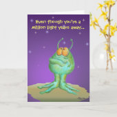 Vermiste u Alien-kaart Kaart (Gele Bloem)