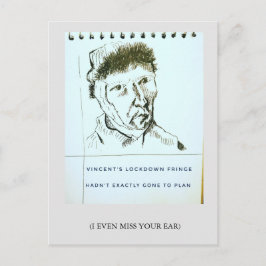 Vermiste u, humor, Van Gogh, klassiek Briefkaart