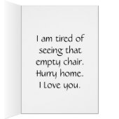 Vermiste U, Lege Stoel met Tulpen op het kussen (Binnen (Rechts))