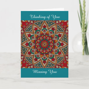 Vermiste U, Thanking van U, Mandala Card Bedankkaart