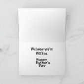 Vermiste vader op Vaderdag Kaart (Binnen)